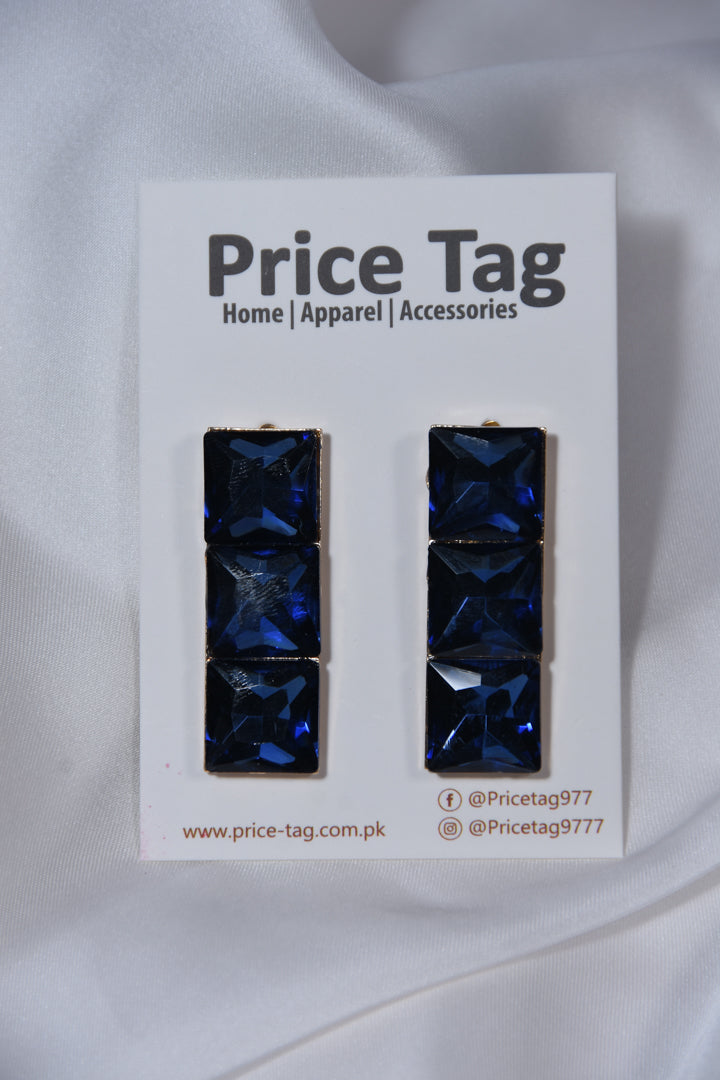 Twinkle Nova Earrings Royal Blue