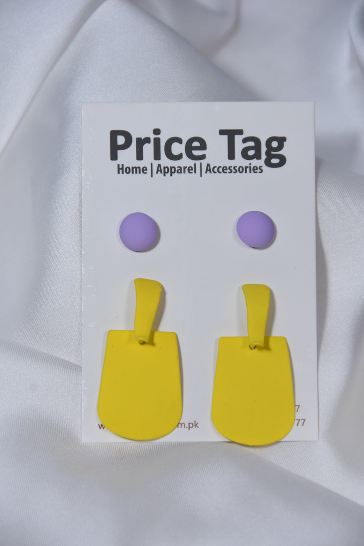 Lamp Studs Set yellow with purple tops