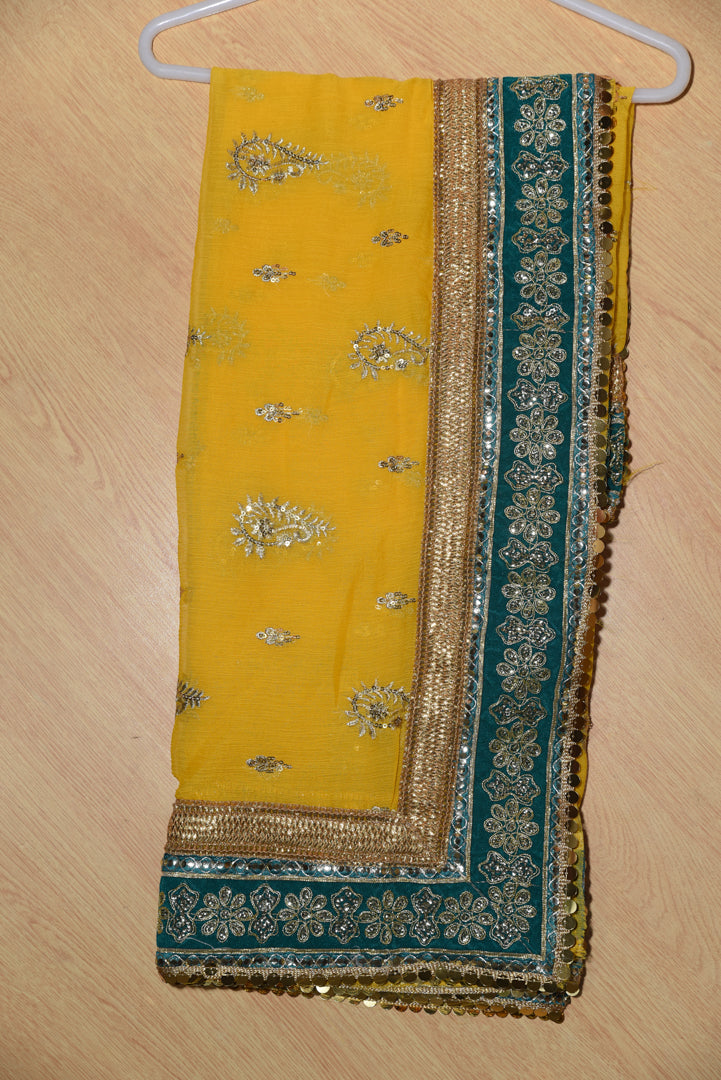 Banarsi Dupatta yellow