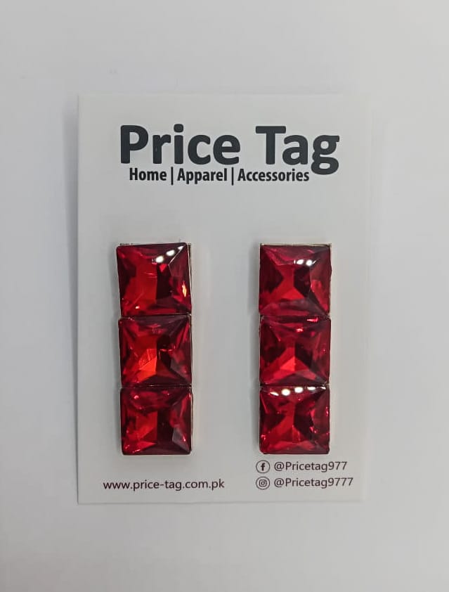 Twinkle Nova Earrings Red